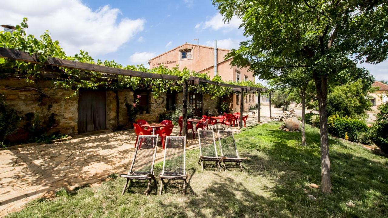 La Casa De La Estacion Hotel Sarrión Kültér fotó